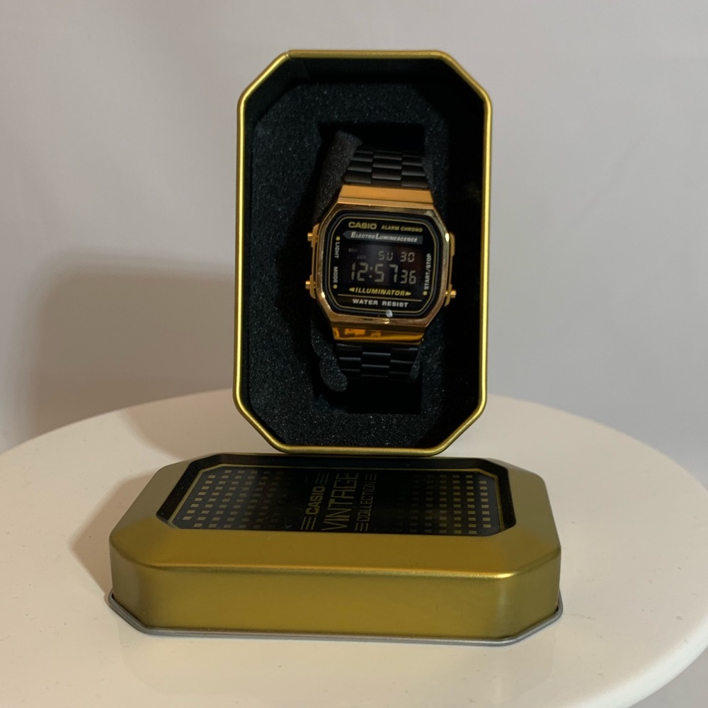 Casio Vintage Collection two tone watch